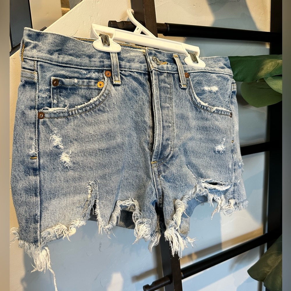 Agolde Parker Vintage Cut Off denim short